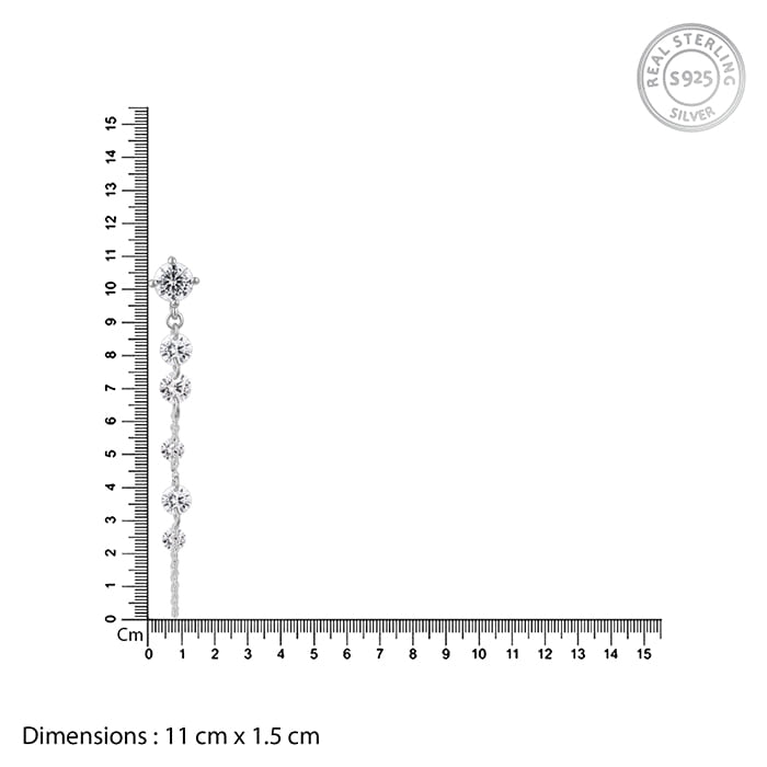 Silver Luminous Links Earrings