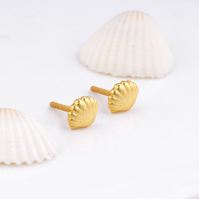 Golden Shell-Shocked earrings