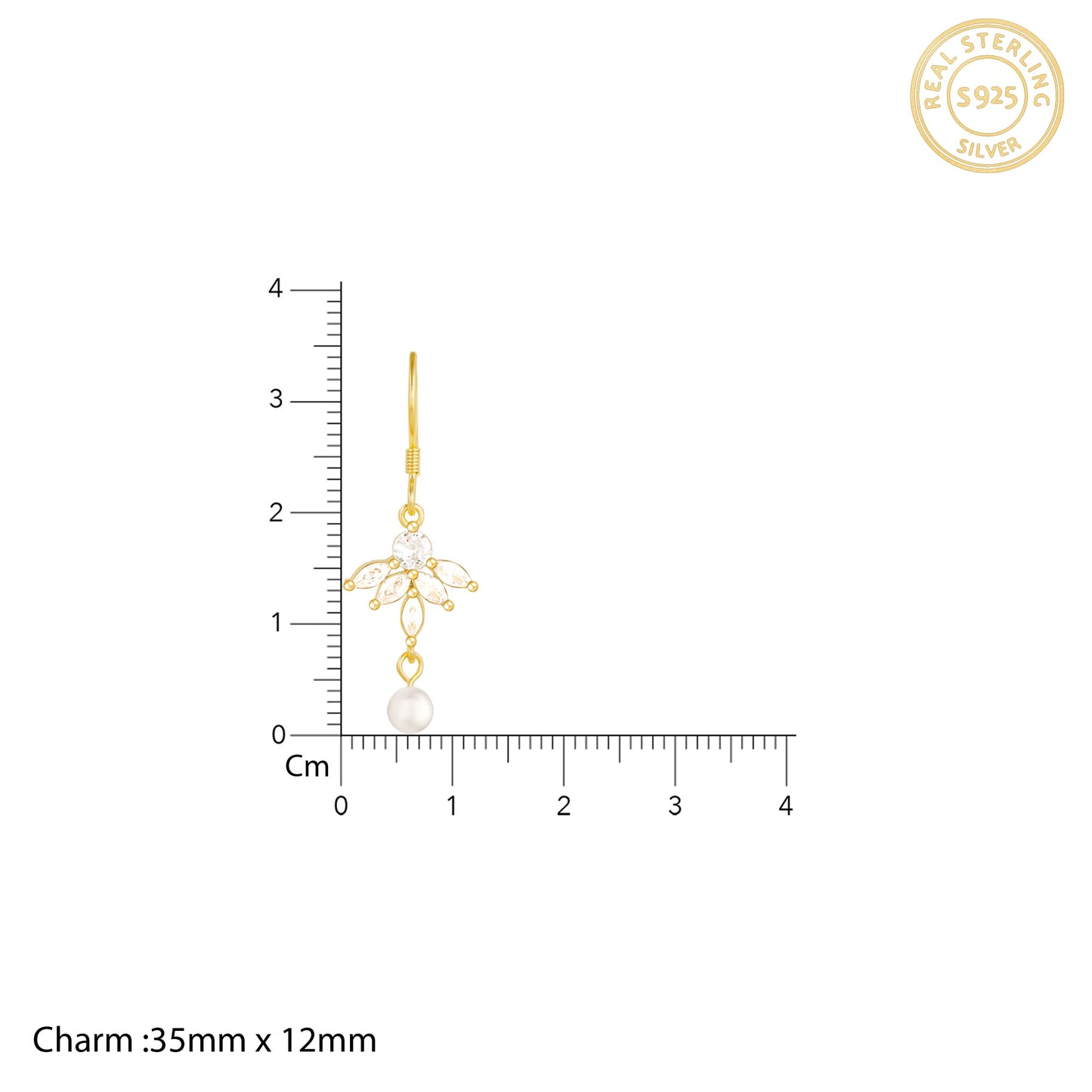 Golden Dear Daffodil Earrings