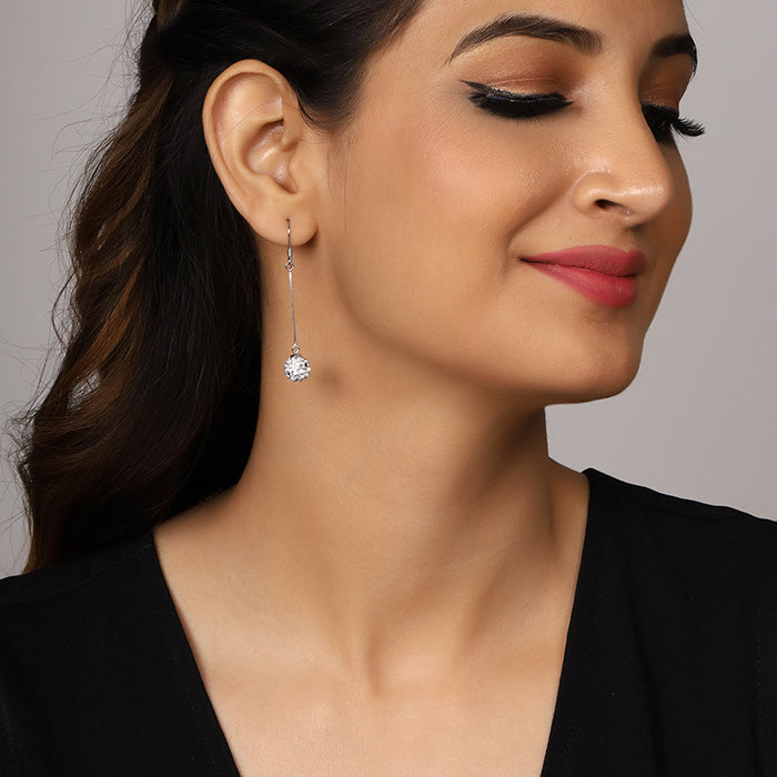 Silver Queen of The Night Dangler Earrings