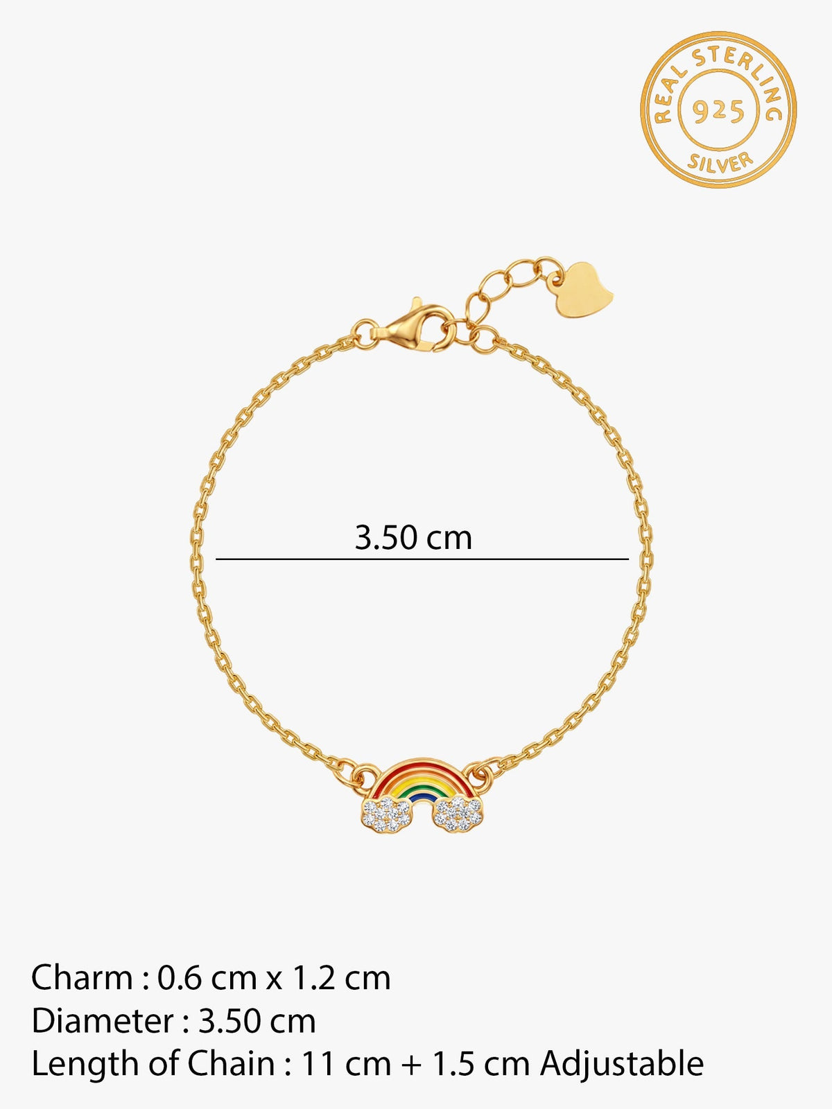 Golden Rainbow Kids Bracelet (0 - 2 Years)