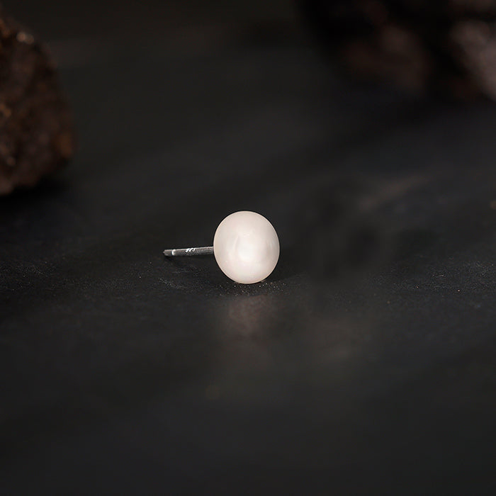 Silver Redefined Stud For Men