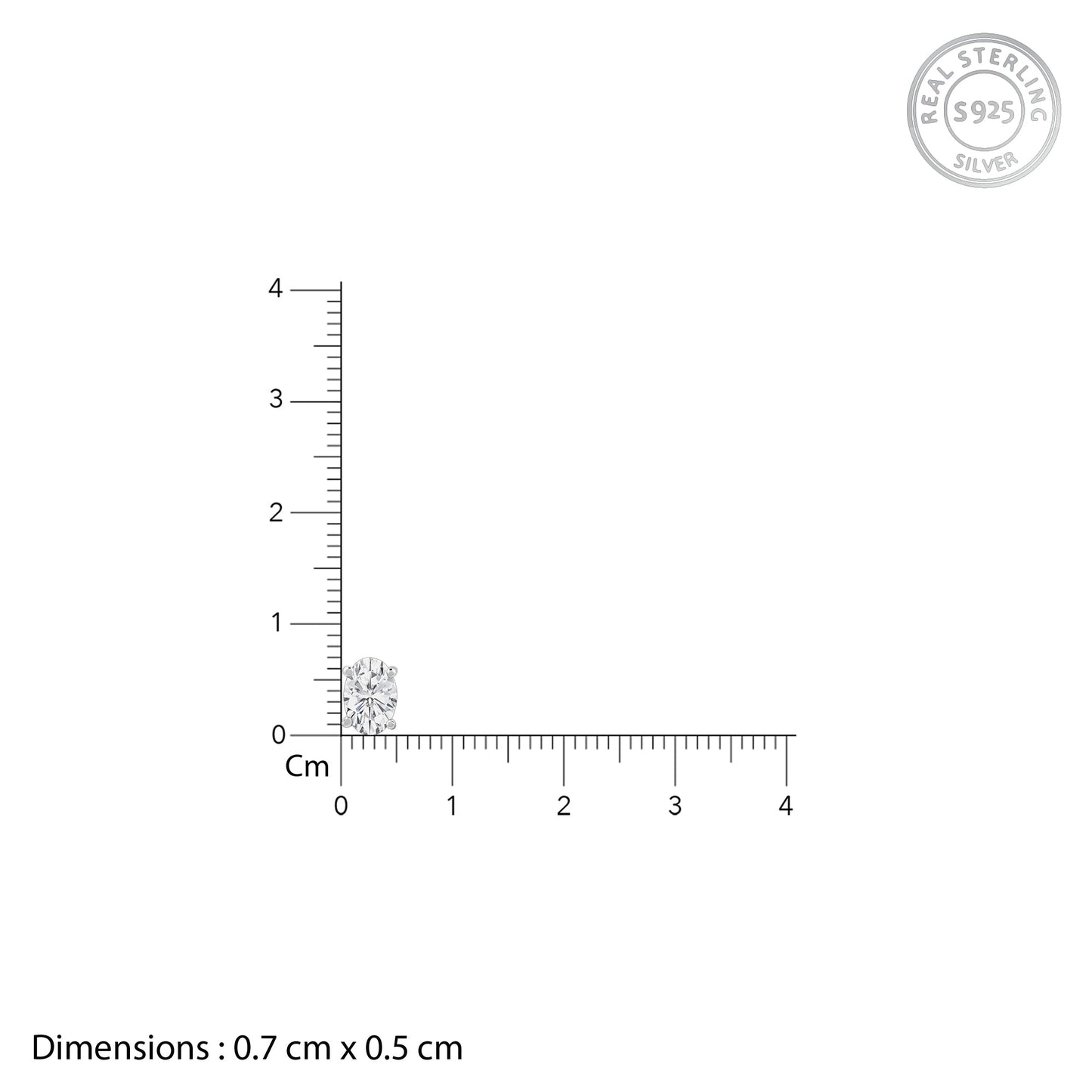 Silver Pristine Stud For Him