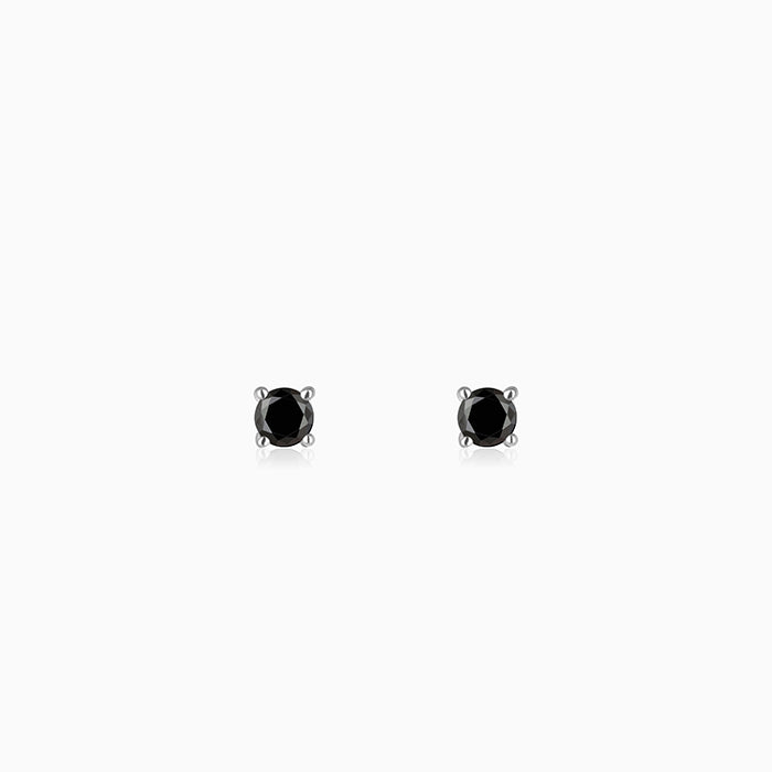 Silver Storm Edge Earring For Men
