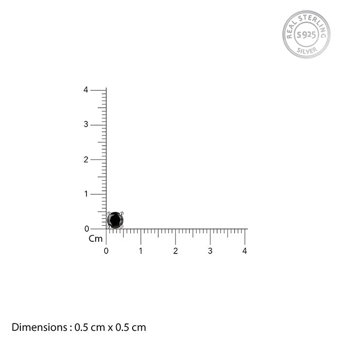 Silver Storm Edge Earring For Men