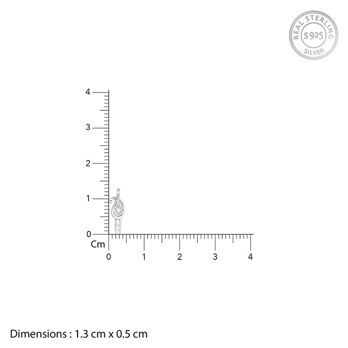 Silver Mango Fusion Nose Pin (Clip On)
