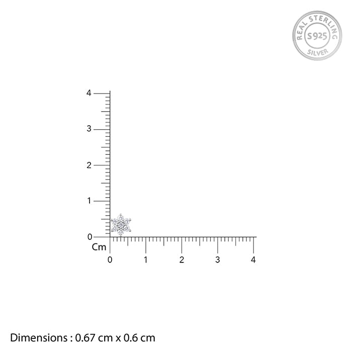 Silver Aurora Kiss Nosepin