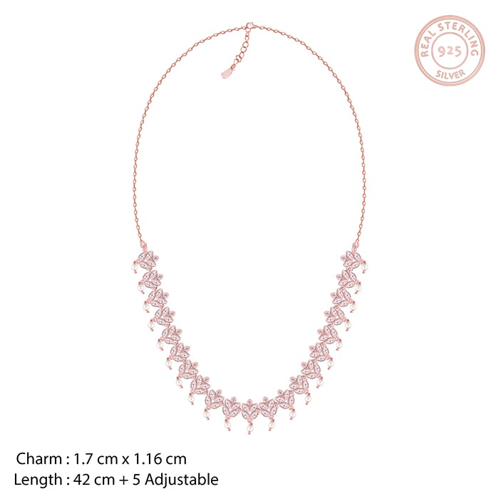 Rose Gold Gleam of Glamour Necklace