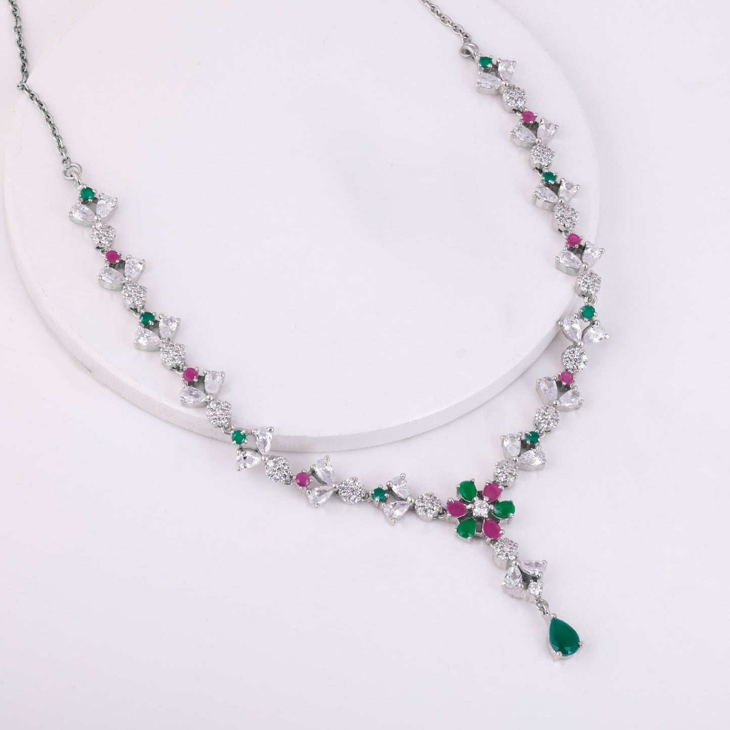 Silver Blooming Floweret Necklace