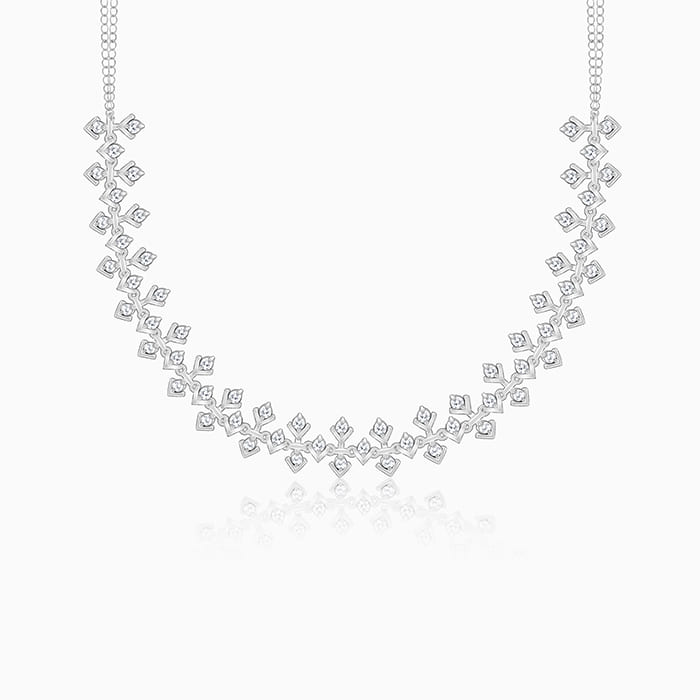Silver Strings of Shine Necklace