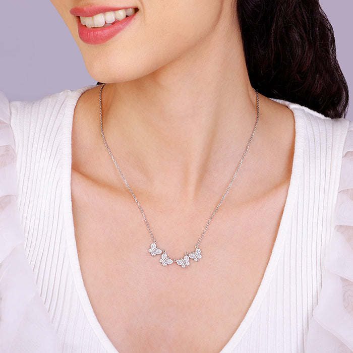 Silver Flutterby Necklace