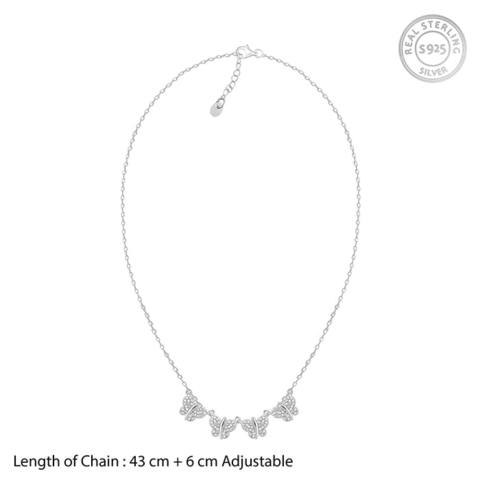 Silver Flutterby Necklace