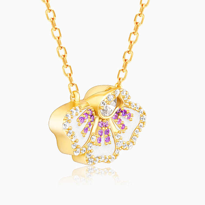 Golden Elegant Eyebright Necklace