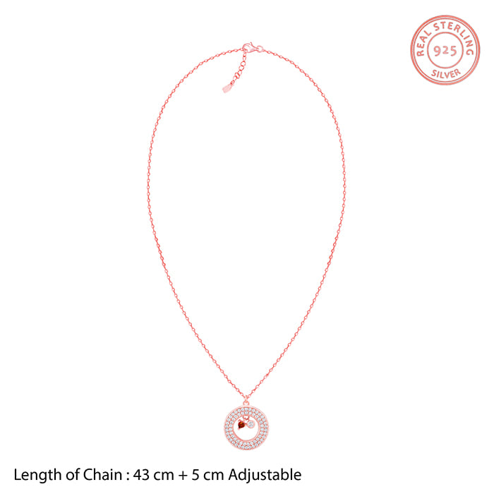 Rose Gold Custom Loving You Endlessly Pendant With Link Chain