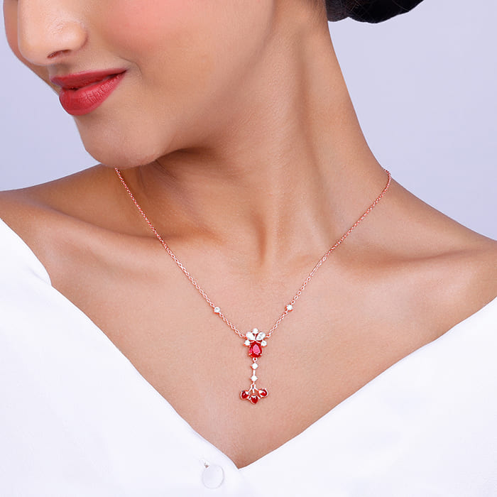 Rose Gold Glory of Love Necklace