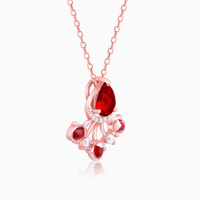 Rose Gold Liberty of Love Pendant with Link Chain