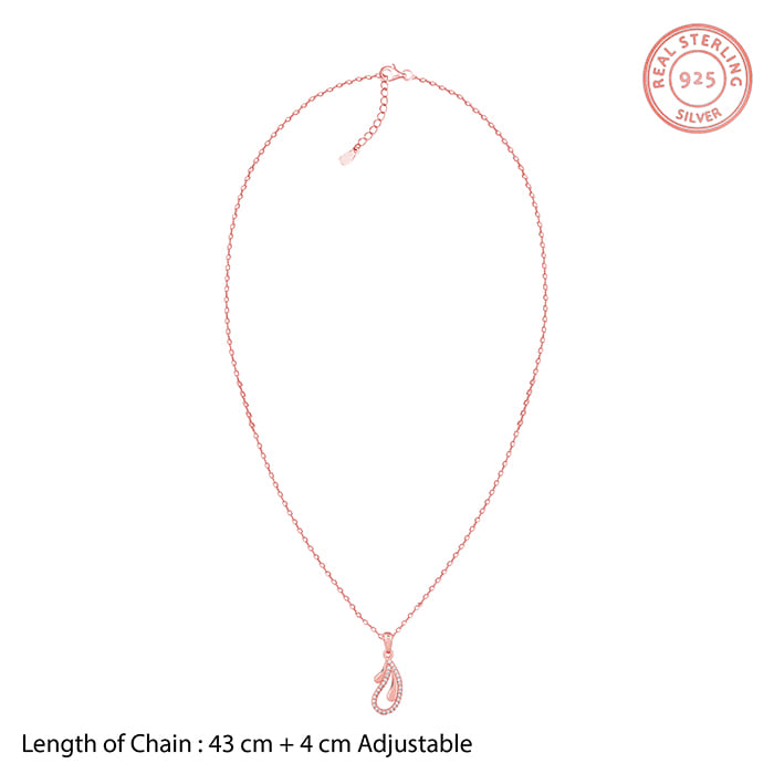 Rose Gold Specially You Pendant With Link Chain