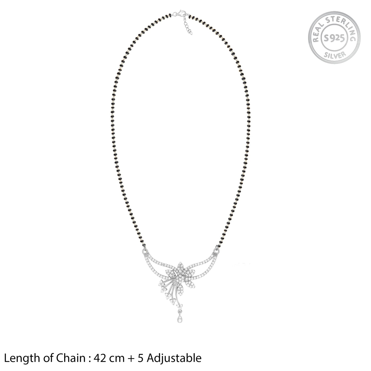 Silver Lovingly Yours Mangalsutra