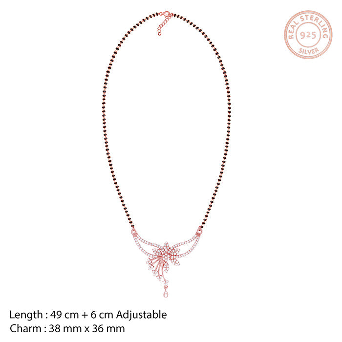 Rose Gold Floral Love Bond Mangalsutra