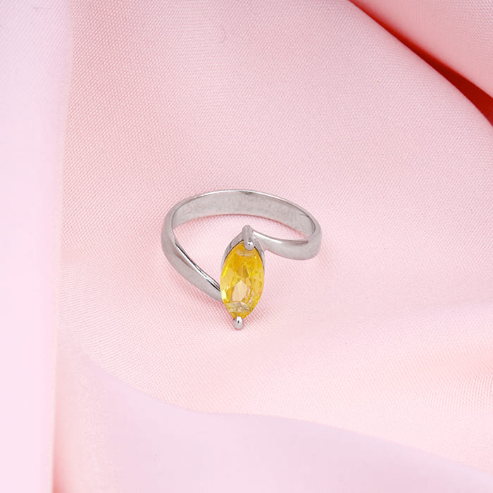 Silver Sunshine Sparkle Ring