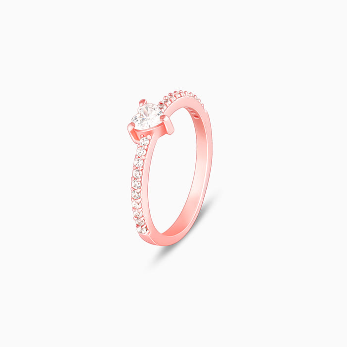 Rose Gold Love Bling Ring