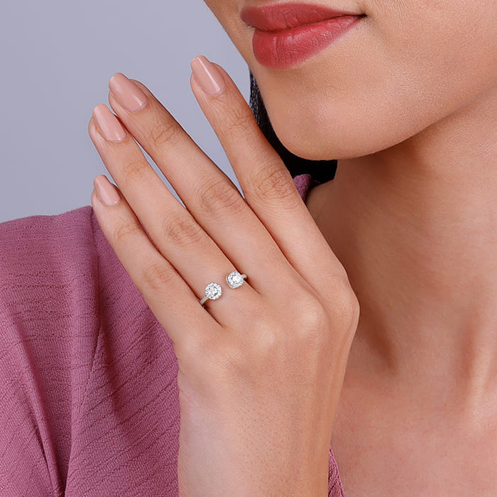 Silver Not-So-Round Ring