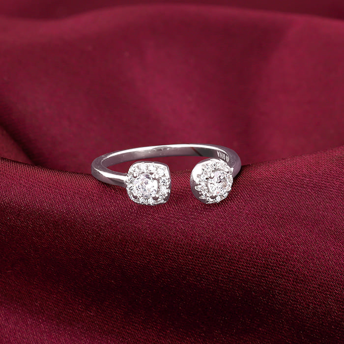 Silver Not-So-Round Ring