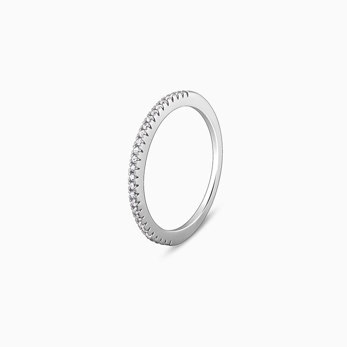 Silver Black in Sync Rings