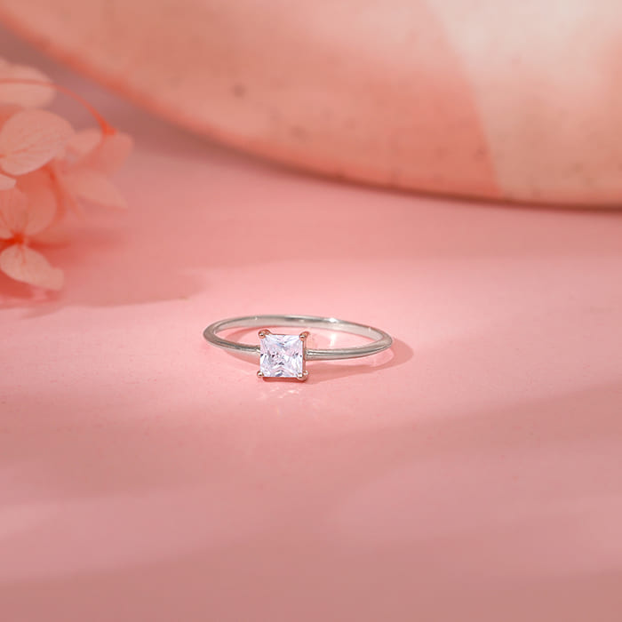 Silver Cubic Beauty Ring
