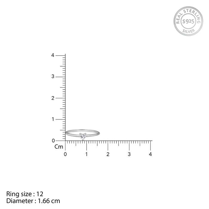 Silver Little Heart Ring