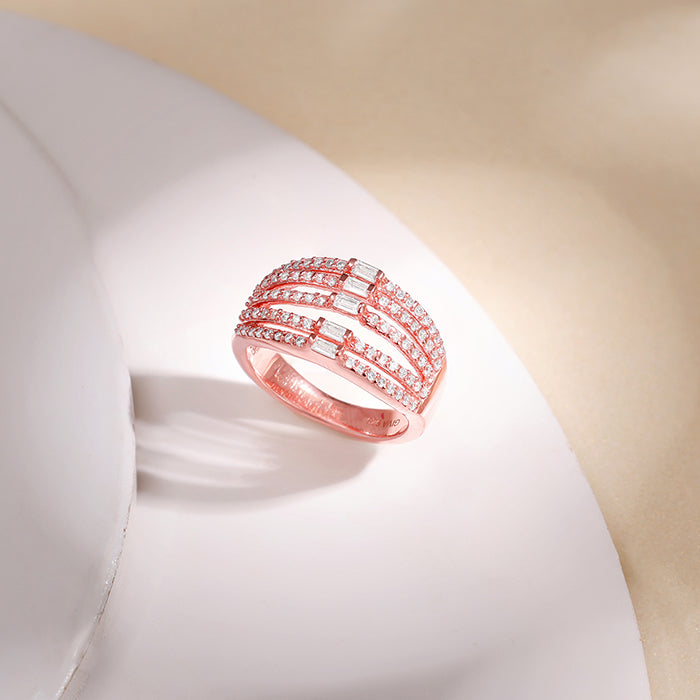 Rose Gold Layer Player Ring