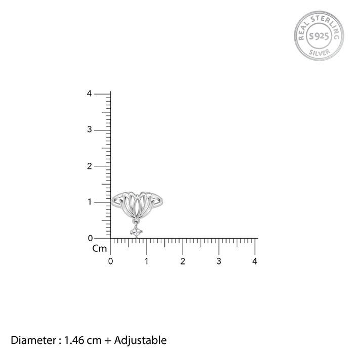 Silver Kanwal Toe Rings