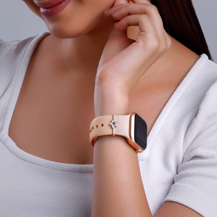 Silver Star Watch Band