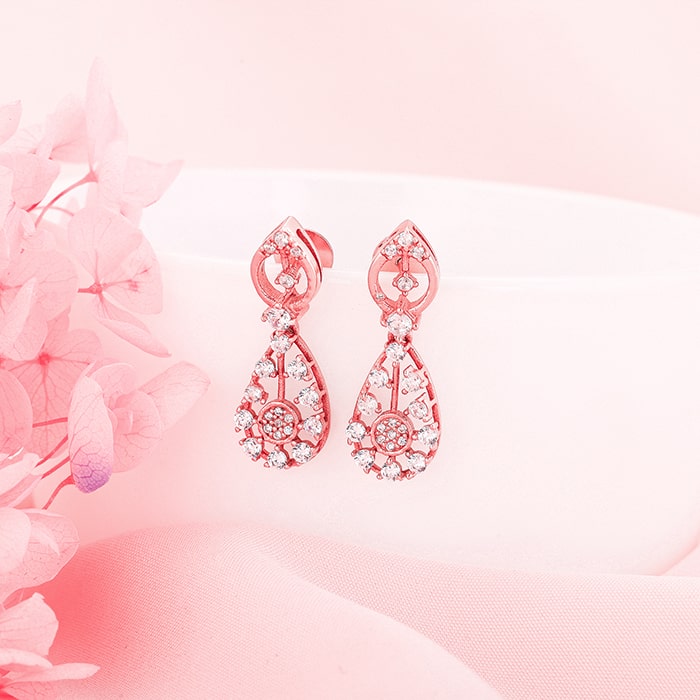 Rose Gold Radiance Earrings