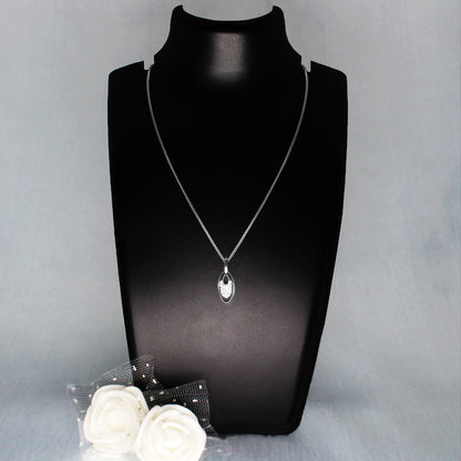 Silver Ellip Pendant