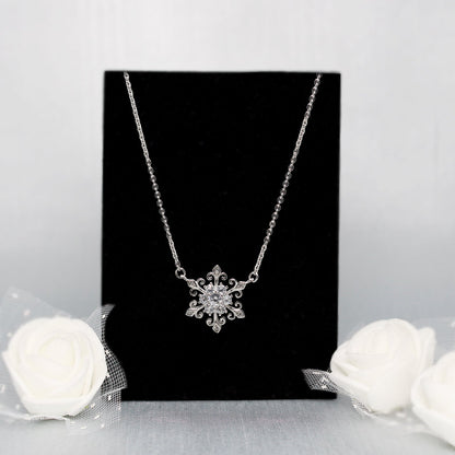 Silver Snowflake Necklace