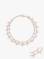 Rose Gold Layered Queen's Anklet