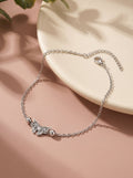 Silver Gypsy Butterfly Anklet