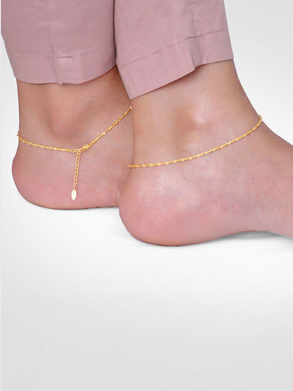 Golden Vintage Beauty Anklet
