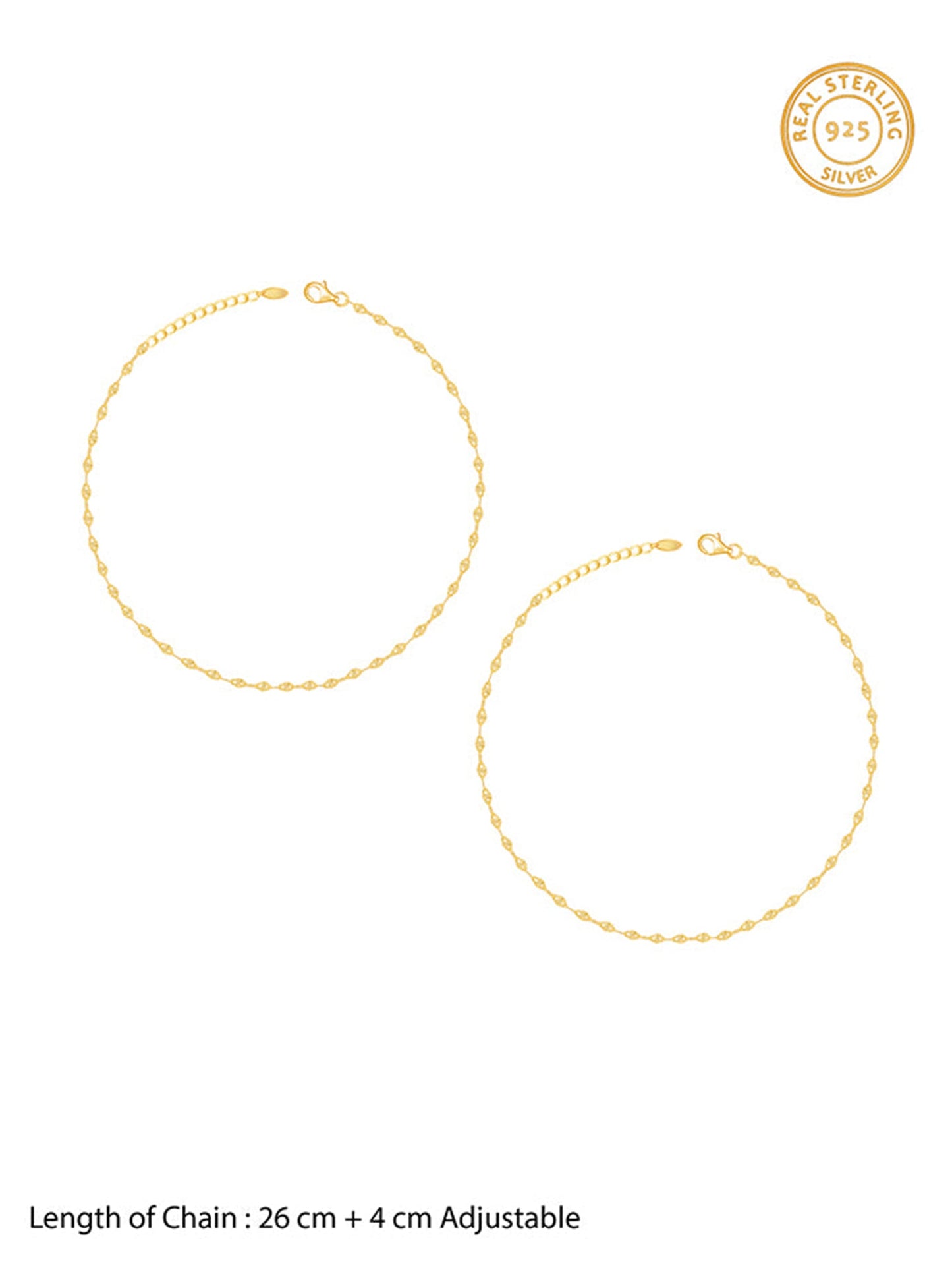 Golden Vintage Beauty Anklet