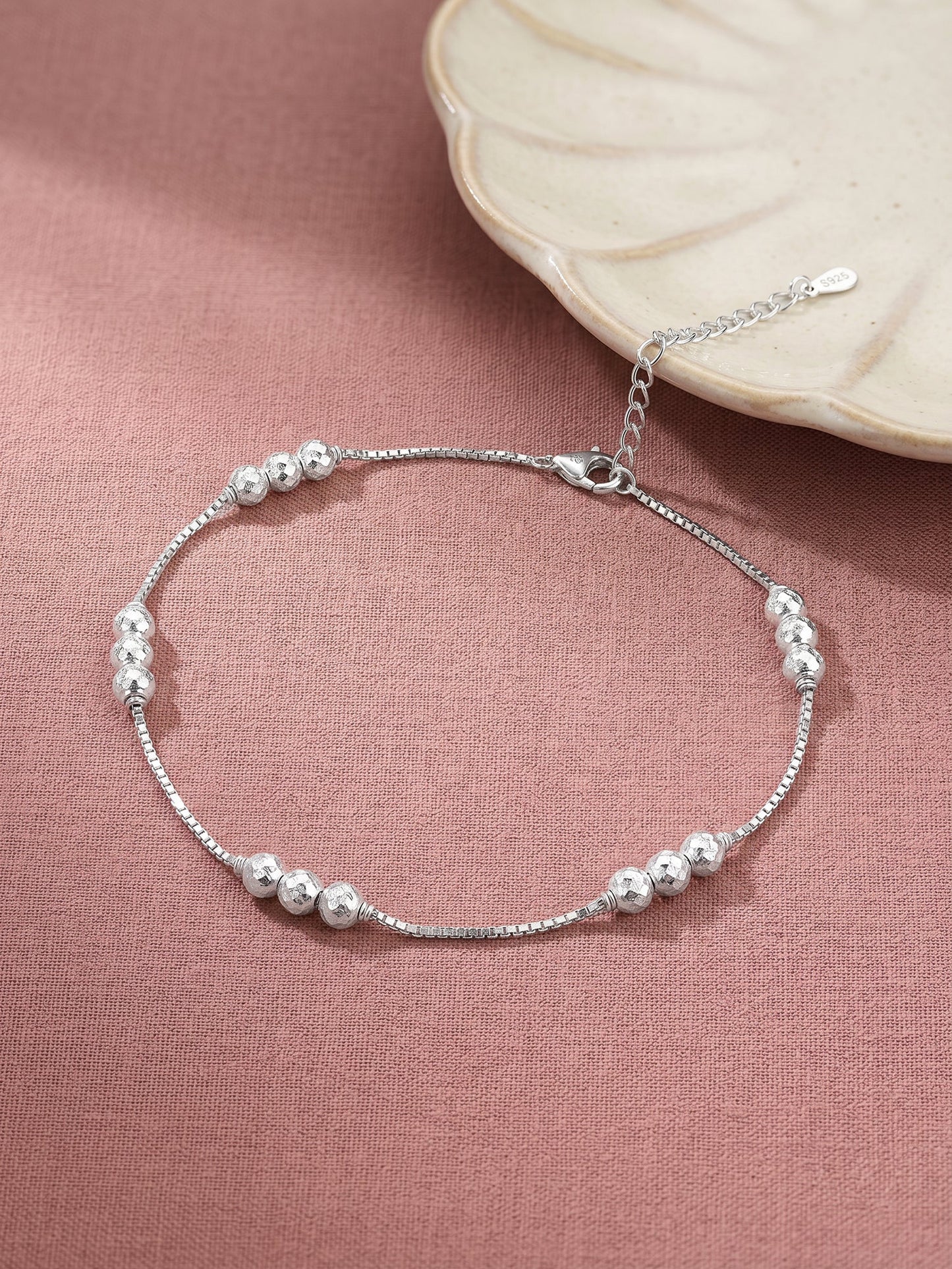 Silver Havana Anklet