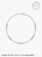 Silver Havana Anklet