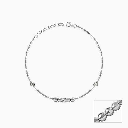 Silver Orbit Anklet