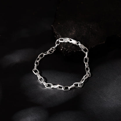 Silver Delink Bracelet For Him