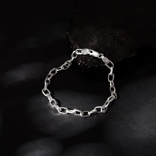 Silver Delink Bracelet For Him