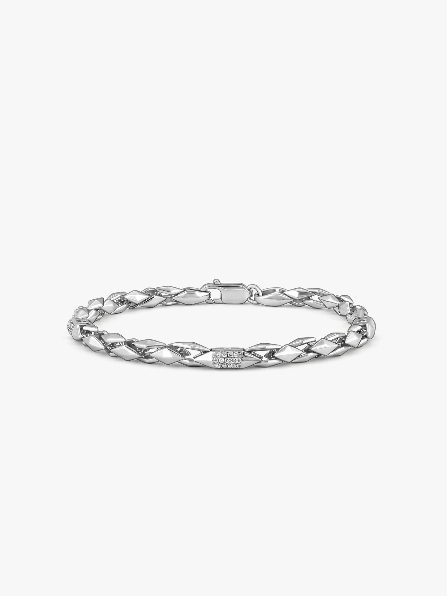 Silver Dude's Delight Bracelet For Him
