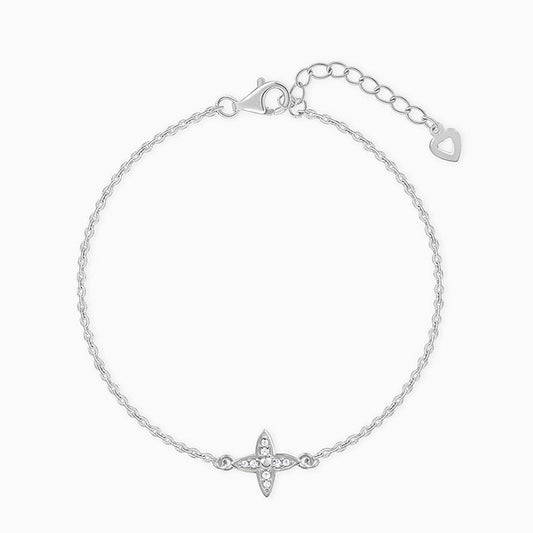 Silver May Flower Bracelet
