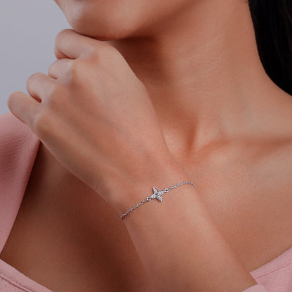 Silver May Flower Bracelet