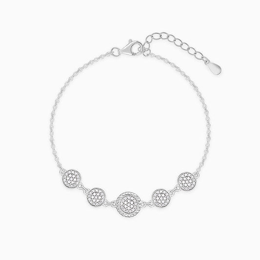 Silver Circle Circus Bracelet
