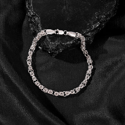 Silver Lustreline Bracelet For Him